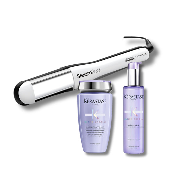 Ensemble Steampod 4.0 + Blond Absolu Ultra-Violet
