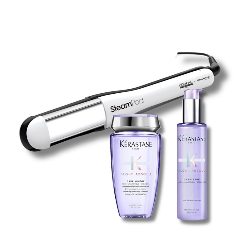 Ensemble Steampod 4.0 + Blond Absolu Lumière